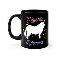 Majestic Pyrenees Black 11oz mug