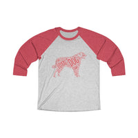 Loyal Dog Unisex Tri-Blend 3/4 Raglan Tee