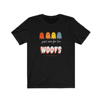 Ghost Halloween Just Here for the Woofs Tee