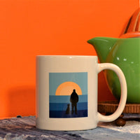 Dog and His Guy Sunset 11oz Mug