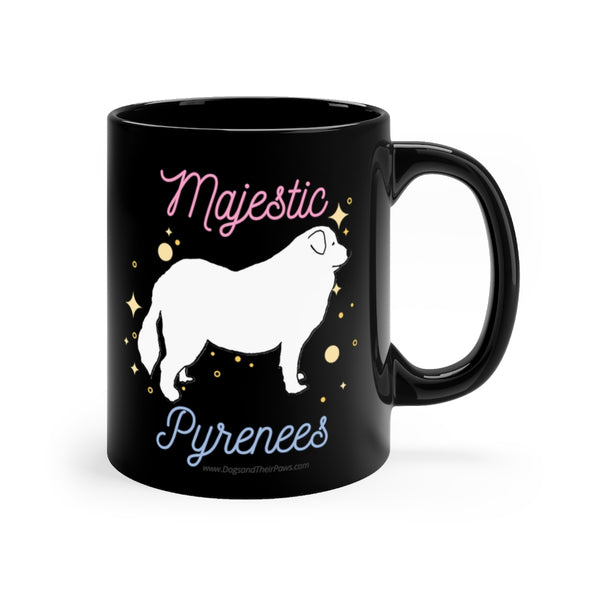 Majestic Pyrenees Black 11oz mug