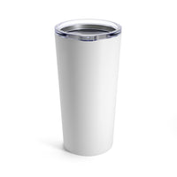 Love My Furry Friend Paw Tumbler -  Image Description - White tumbler with a clear acrylic top. 